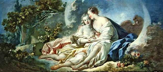 Jean Honore Fragonard Jupiter and Kallisto oil painting image